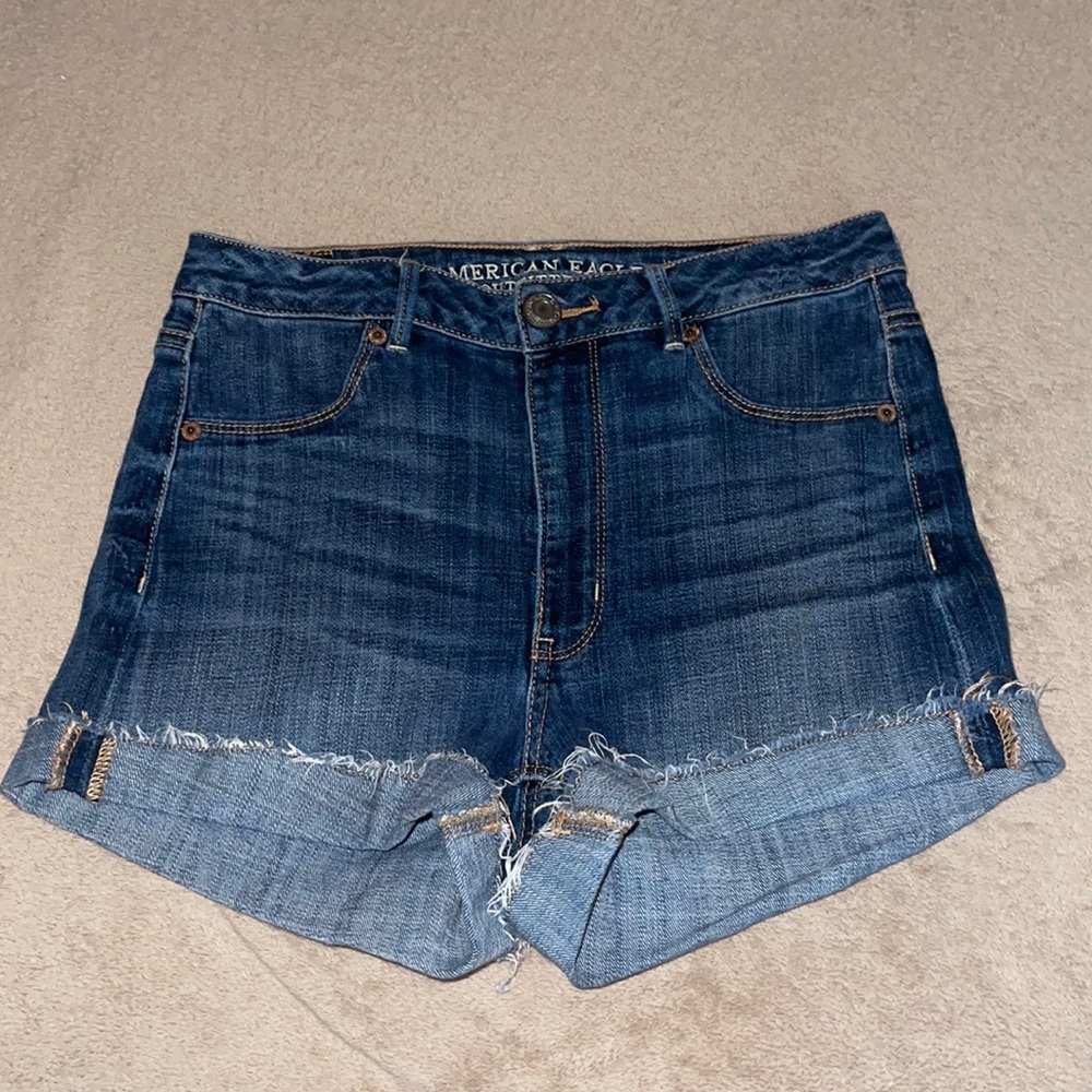 American Eagle “Sky high shortie” jean shorts